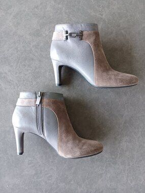 Bandolino Women's Lappo Ankle Boot, Steel, 8.5